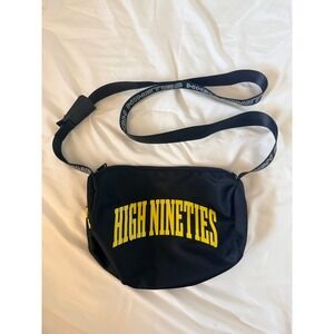 High Nineties High 90's Black Nylon Crossbody Barrel Bag Tote SoCal Flower Merch